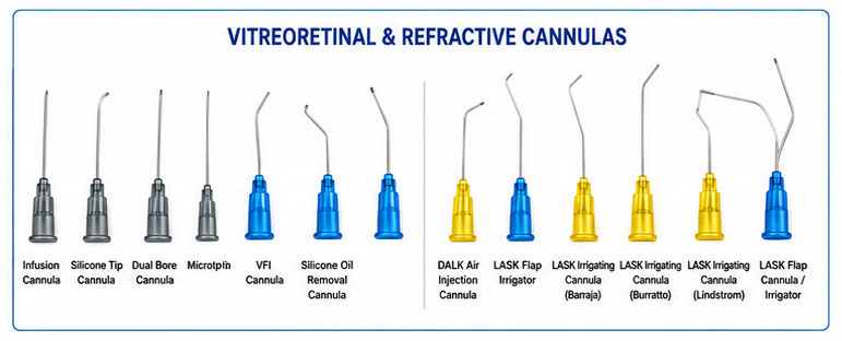 Vitreoretinal & Refractive Cannulas